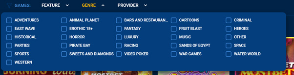 Genres in casinos