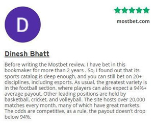 Feedback on MostBet